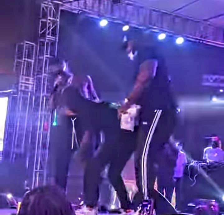 Nkechi Blessing Narrates How She Broke Her Leg During Wizkid's Live Performance (Video)