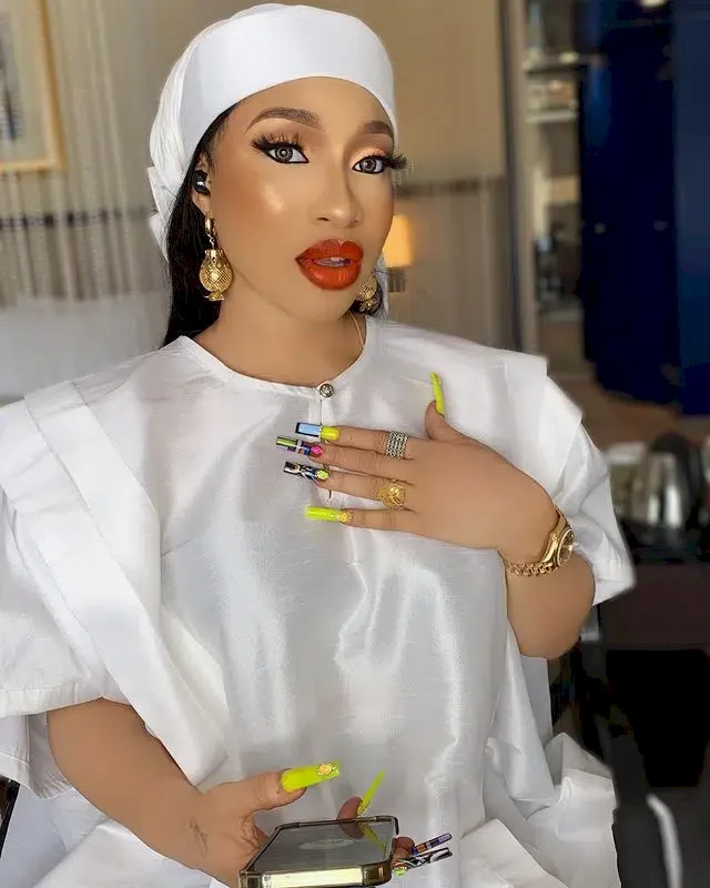 'May the downfall of anyone not be my glory' - Tonto Dikeh says as she prays to God to help her mind her business