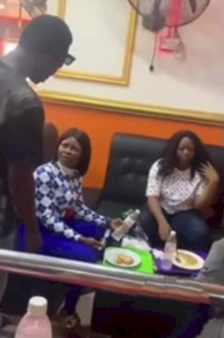 'You even give am my jacket' - Man loses his cool; humiliates girlfriend after catching her on a date with side boyfriend [Video]