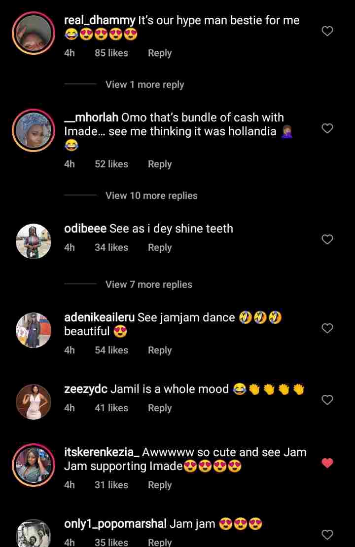 Reactions as Davido dances with daughter, Imade, Tiwa's son, Jamil in new video