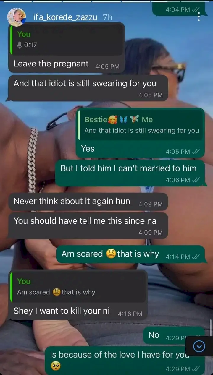 Portable catches second wife cheating with her bestie, leaks chat