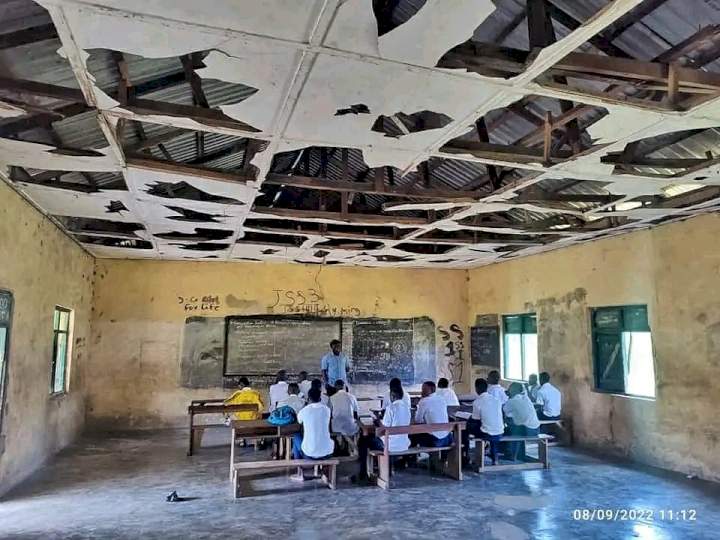 See the deplorable state of secondary school in Bayelsa community (photos)