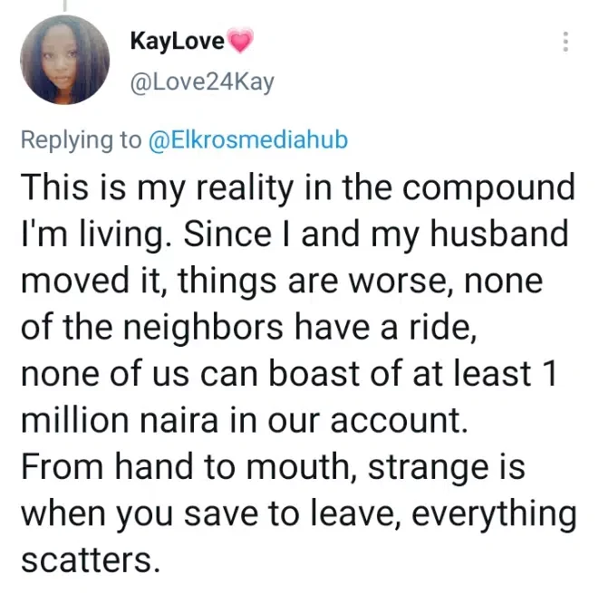 'Things got bad for us since we moved into this compound' - Nigerian lady shares sad experience