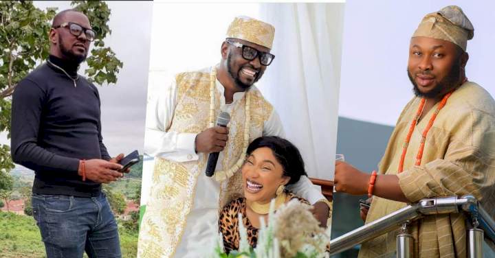 "Churchill, you're a man" - Tonto Dikeh's lover hails ex-husband amidst separation rumor