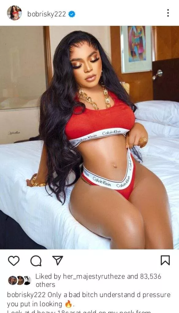  Bobrisky shows off his newly 'acquired curves'  