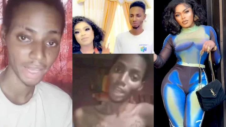 "I never got the HIV via intercourse, I'm still a virgin" - Ailing fan reacts to Bobrisky's allegations (Video)