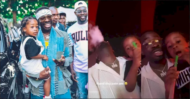 Moment Davido's lawyer cautions son from attempting to smoke (Video)