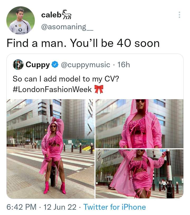 'Find a man, you'll be 40 soon' - Ageist tells Cuppy, she replies