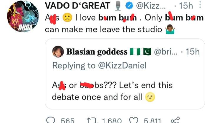 'Na why girls dey do surgery' - Reactions as Kizz Daniel reveals the only thing that can make him leave the studio