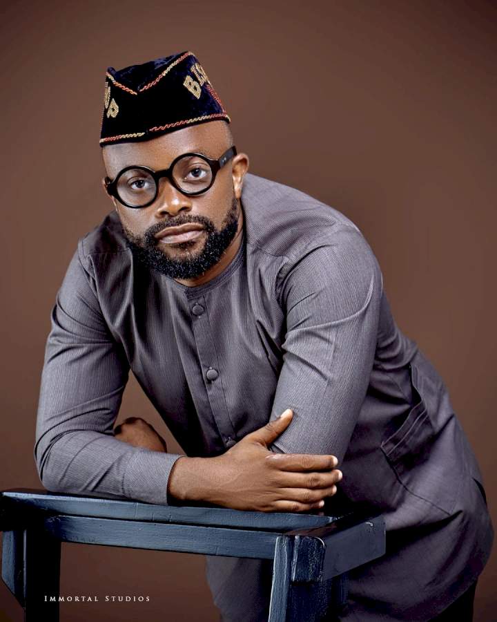 Nollywood actor, 'Okon Lagos' shows off his newly-built mansion