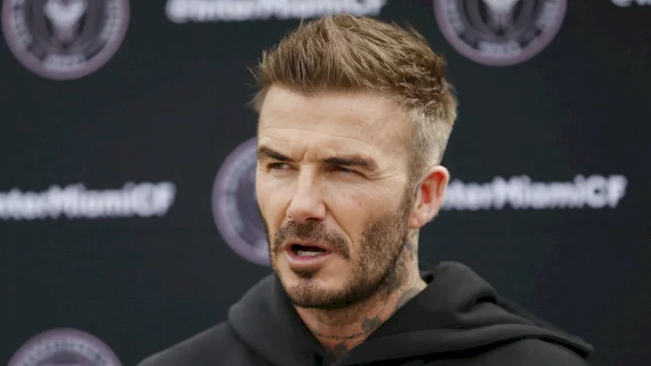EPL: David Beckham reacts as Solskjaer receives sack warning