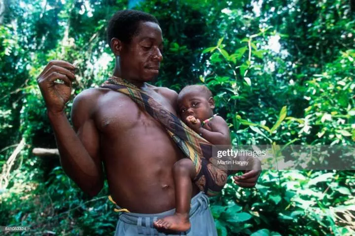 Meet the Aka tribe where men breastfeed babies
