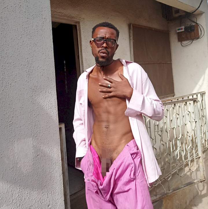 Outrage as Twitter user pulls his pants to expose his male member while begging for money on his birthday (+18) 