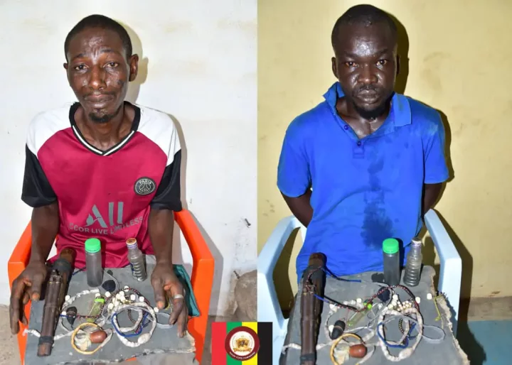 Amotekun arrests two ex-convicts with gun and charms in Osun