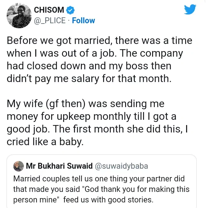 My girlfriend was giving me monthly allowance when I lost my job - Man reveals