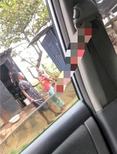 Frustrated mother spotted publicly delivering son from spirit of stubbornness (Video)