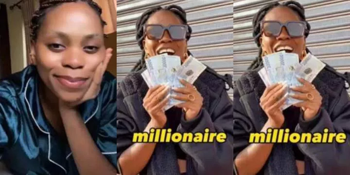 "N150k gives you 1.5m" - Lady visits Republic of Guinea, becomes a millionaire after converting Naira to GNF (Video)