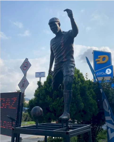 Nigerian footballer, Anthony Nwakaeme's statue erected In Turkey (photos)