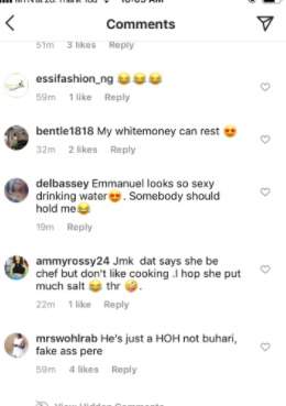 BBNaija: Reactions as JMK and Micheal relieved WhiteMoney of his cooking duties while Pere supervised