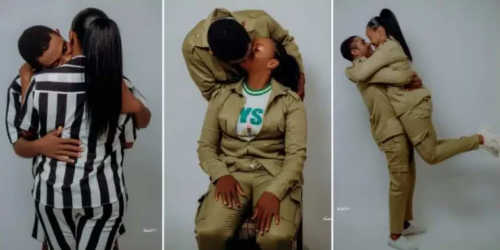 NYSC: Pre-wedding photoshoot of 2 corps members breaks the internet