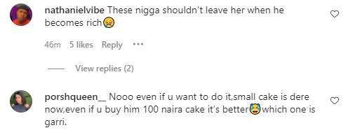 'This is cute, but I don't want' - Reactions as lady celebrates boyfriend's birthday with 'garri cake' (Video)