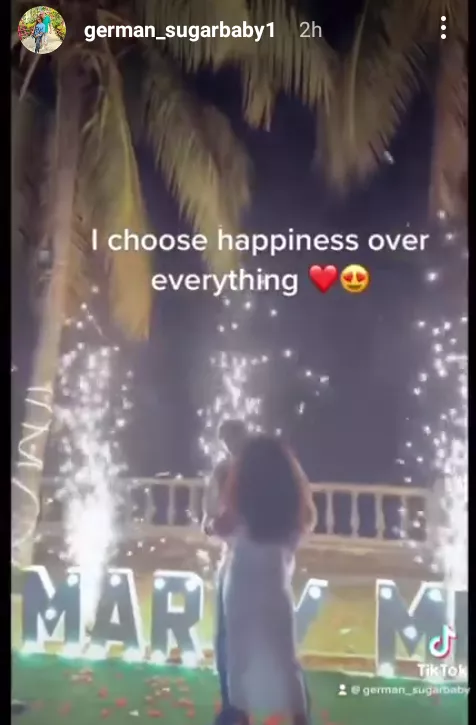 'I choose happiness over everything