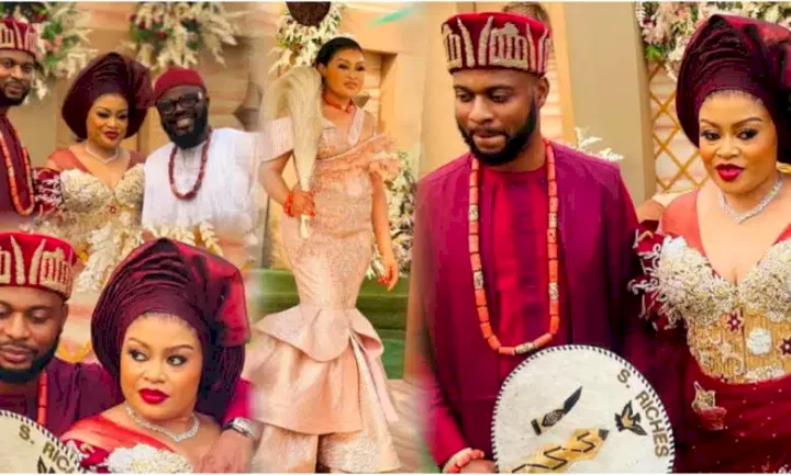 Nollywood ladies are just deceiving young guys - Troll comments on Nkiru Sylvanus marriage, Chief Imo drags troll