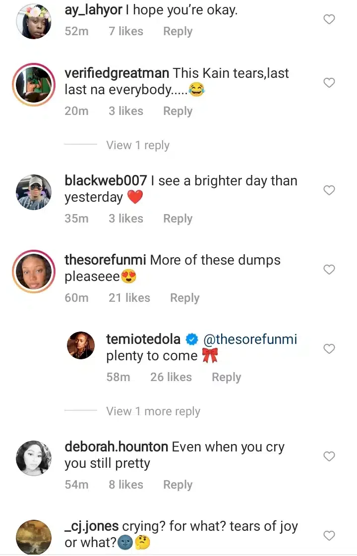 'Trouble in paradise?' - Speculations as Temi Otedola drops cryptic quote