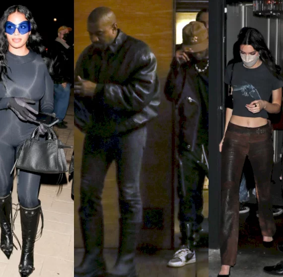 Kanye West parties with Kim Kardashian look-alike, Travis Scott and Kendall Jenner days after calling out the Kardashian family