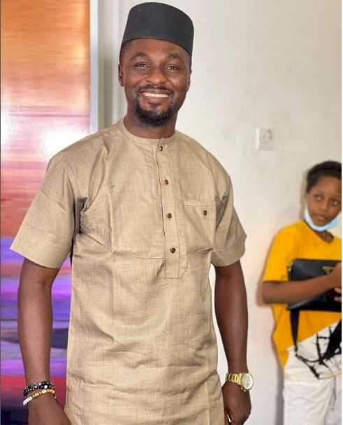 "Which kin man be dis?" - Reactions as Toyin Abraham's ex-husband, Adeniyi Johnson shows off new girlfriend