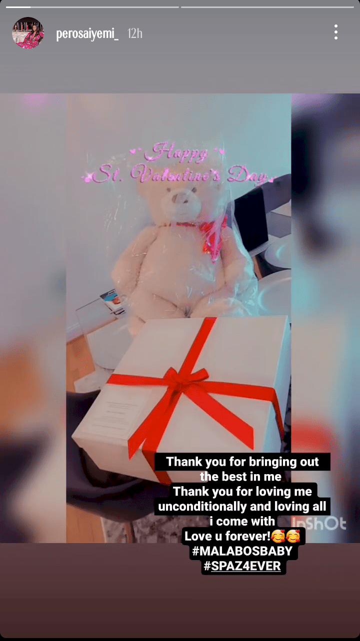 'Thank you for loving me unconditionally' - Tuface's baby mama, Pero unveils new man on Valentine's day