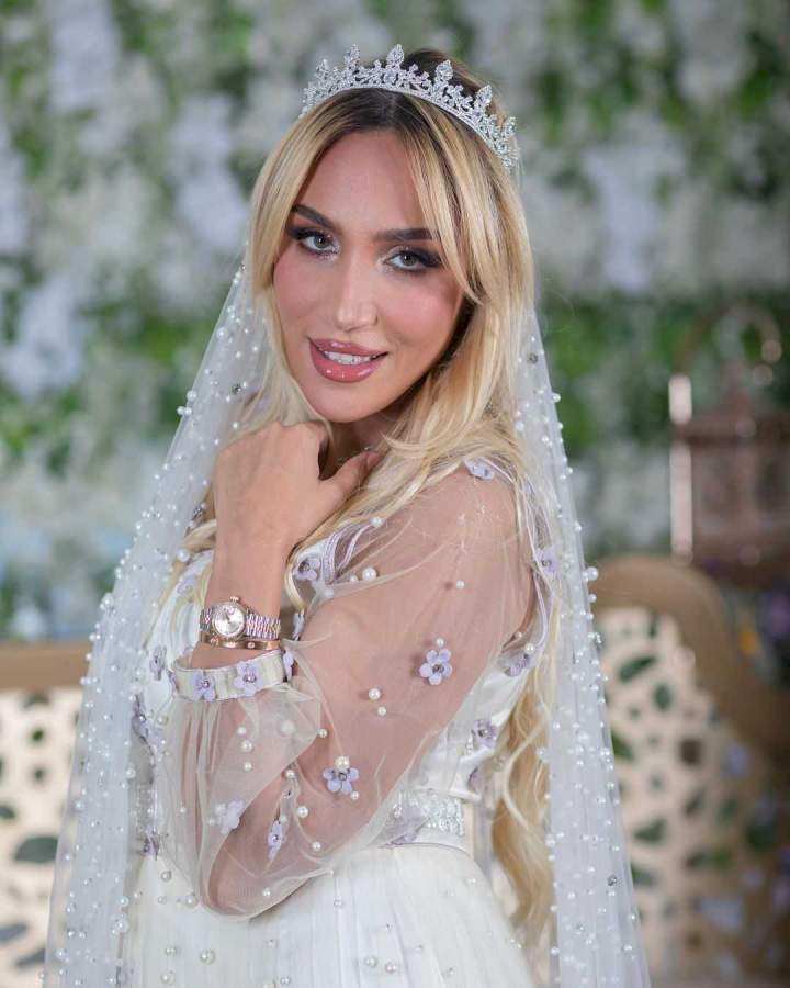 Barely one month after divorcing billionaire Ned Nwoko, Laila Charani stuns in wedding dress (Photos)