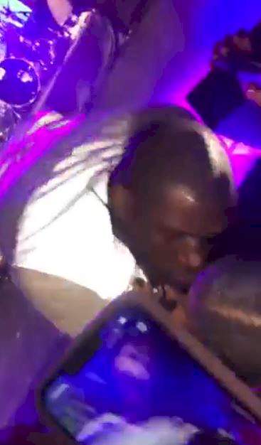 Moment singer Mr P passionately locked lips with female fan during a recent performance (Video)
