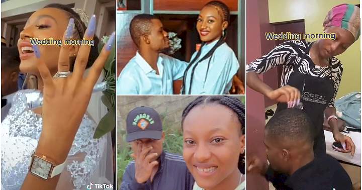 Female barber falls in love with her customer, marries him after 3 years (Video)