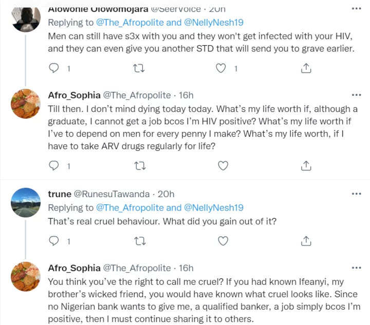Nigerian lady reveals the number of people she has infected with HIV