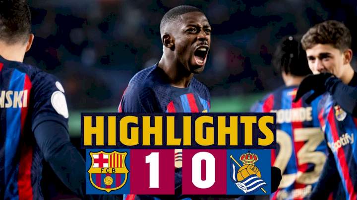 Barcelona 1 - 0 Real Sociedad (Jan-25-2023) Copa del Rey Highlights