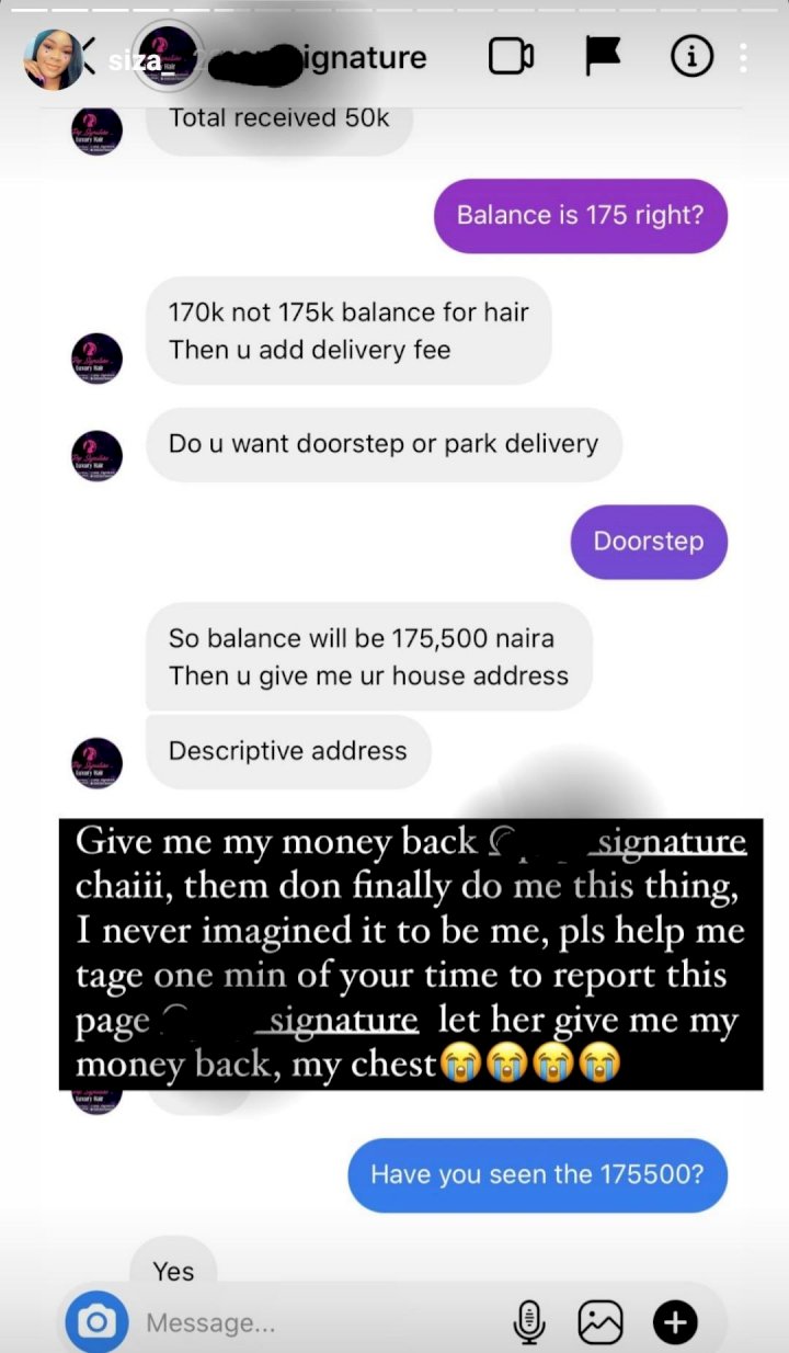 What I ordered vs what was delivered: Mother makes hell lose for vendor who sold a fake human hair for her daughter