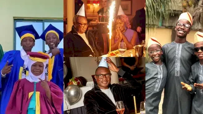Ikorodu Bois celebrate Femi Otedola's 60th birthday, reveal he's been paying their tuition since 2019