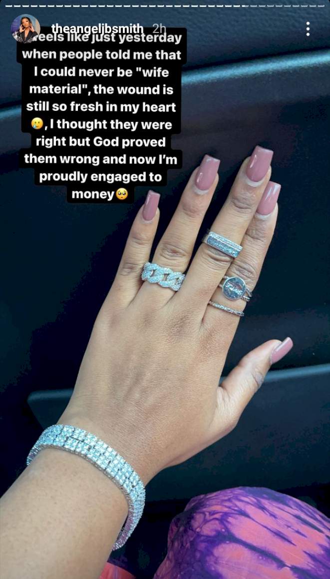 BBNaija's Angel flaunts engagement ring, unveils her lover