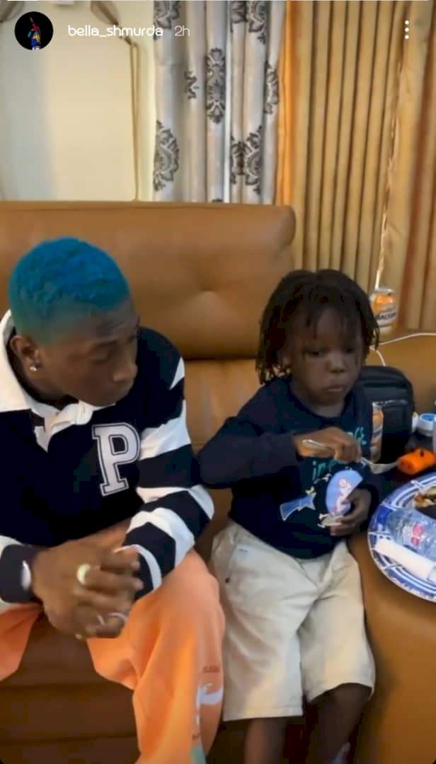 Singer, Bella Shmurda offers scholarship to little boy who went viral for singing and dancing to his song (Video)