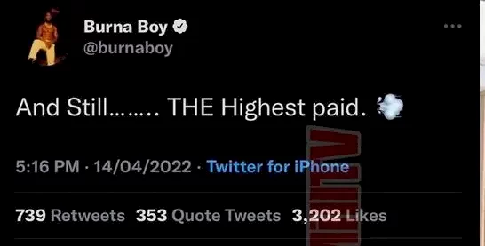 'Why does he sound so bitter?' - Burna Boy mocked over subtle remark to Davido's N2.5B land acquisition