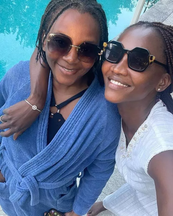 Genevieve Nnaji spotted in Italy with supermodel, Oluchi (Photos)