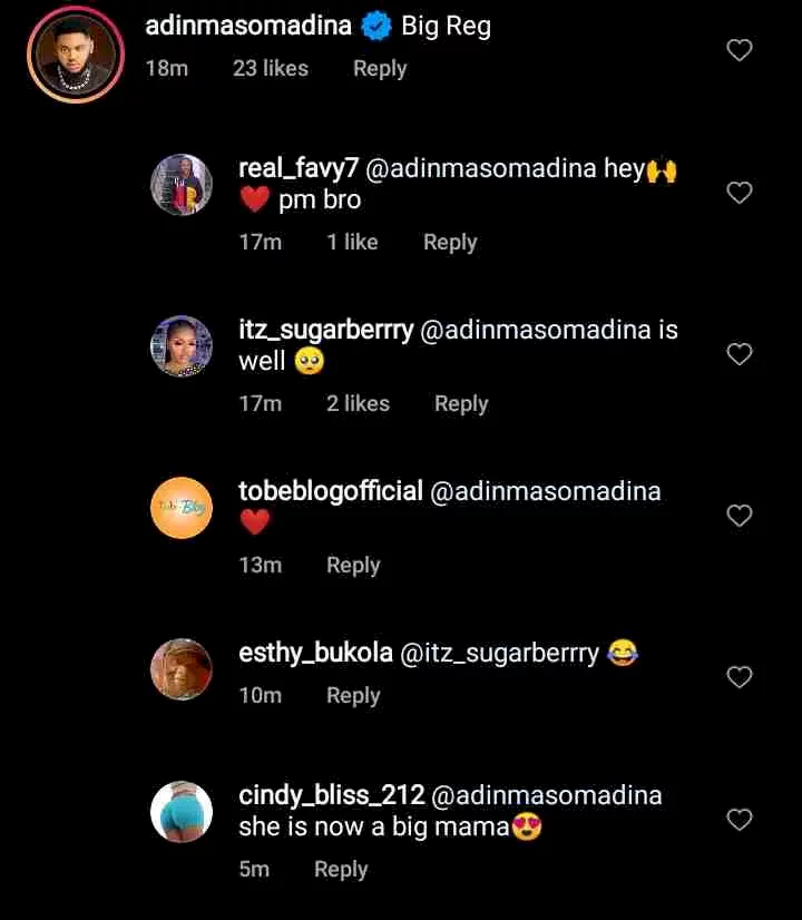 'It's well bro' - Netizens console Regina Daniels' ex-lover, Somadina Adinma after he left a comment on her recent post