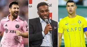 Jay Jay Okocha chooses between Lionel Messi and Cristiano Ronaldo