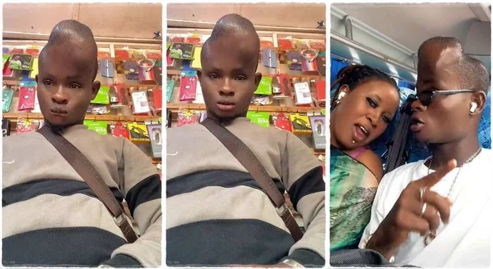 "I Though He Used Filter": Man with Unique Head That Looks Long Poses with Beautiful Lady in Video