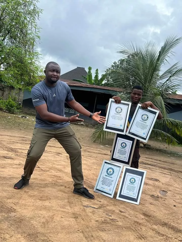 'I am now a mechanic' - 16-year-old Nigerian boy with 5 awards from Guinness World Records shares story