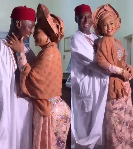 Regina Daniels shares lovely video of herself and her billionaire husband, Ned Nwoko, at a wedding