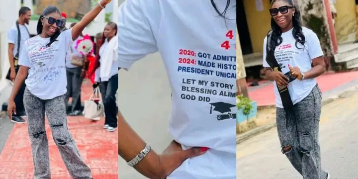 UNICAL student's sign-out outfit raises eyebrows