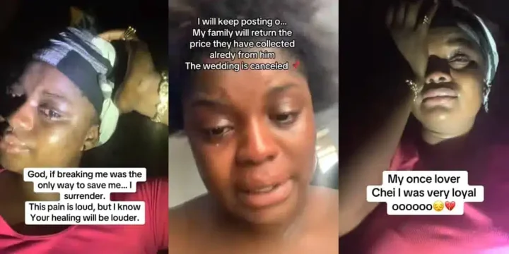 Lady ends 7-year relationship, cancels wedding after discovering fiancé has secret lover Lady ends 7-year relationship, cancels wedding after discovering fiancé has secret lover