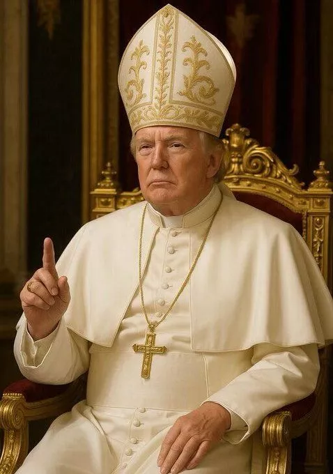 Donald Trump Causes a Stir, Shares AI Image Depicting Himself as New Pope Donald Trump Causes a Stir, Shares AI Image Depicting Himself as New Pope